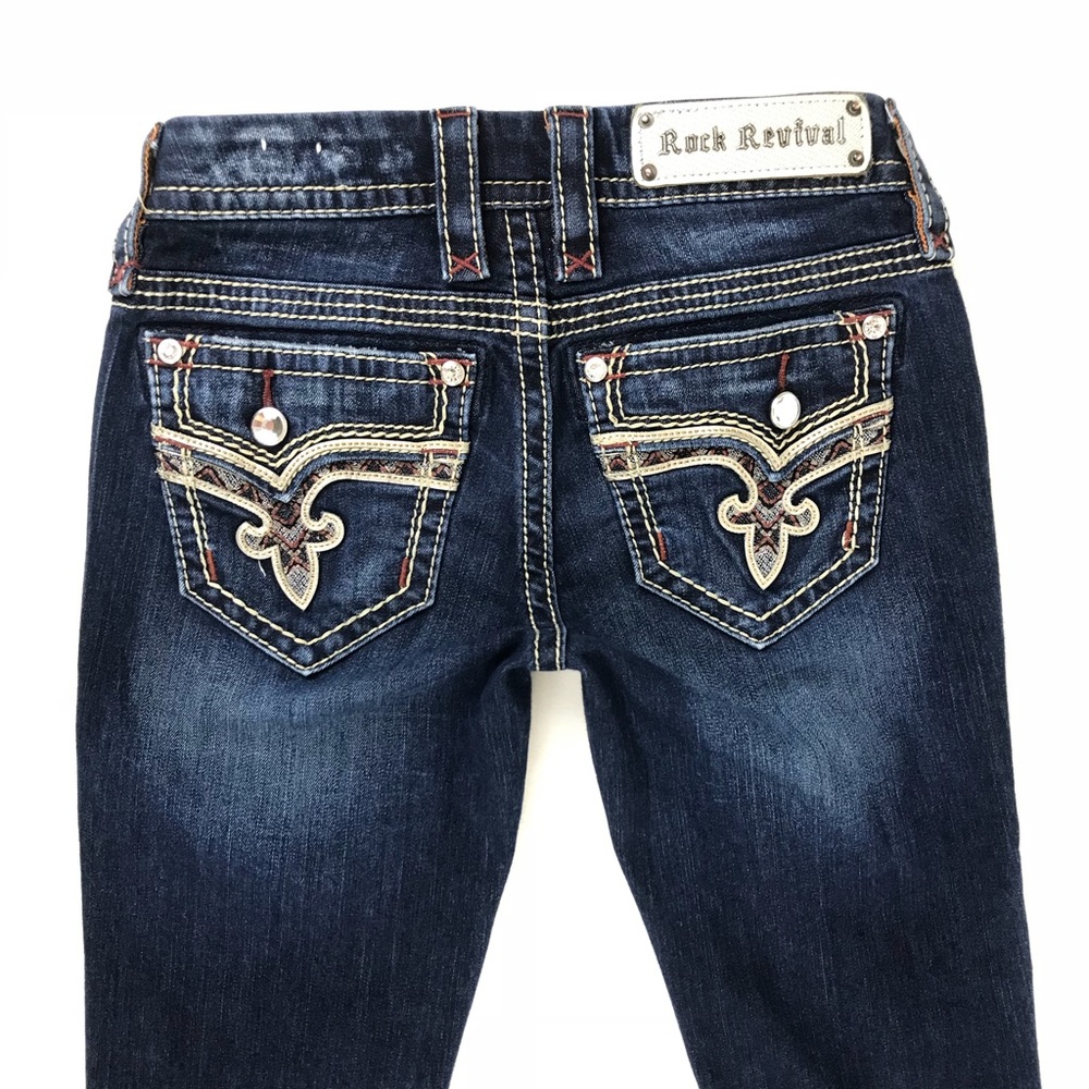 🛑 SOLD Rock Revival Womens Boot Betty Jeans Size - Picture 1 of 8
